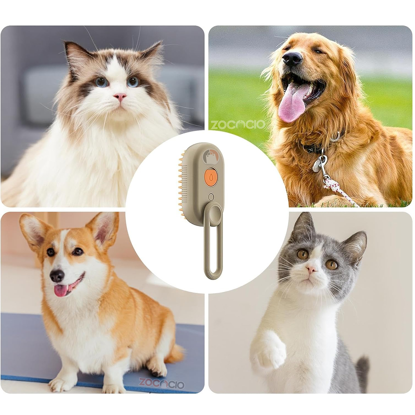 Miniatura 2 de -Cepillo A Vapor Quita Pelos Para Mascot